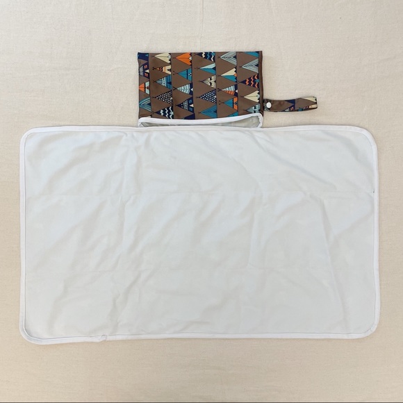 Boho Gender Neutral Teepee Foldable Travel Changing Pad - Picture 6 of 7